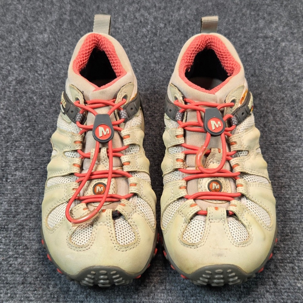 Merrell Chameleon II Stretch Hiking Shoes Womens 7 Mist Green Bungee Trail